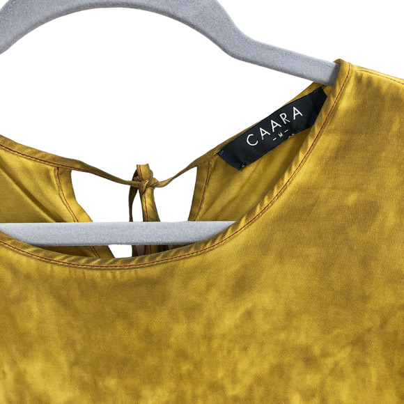 CAARA NEW Womens Size Medium Lightweight Tie Dye Midi Dress Oversized Pullover - Picture 8 of 9